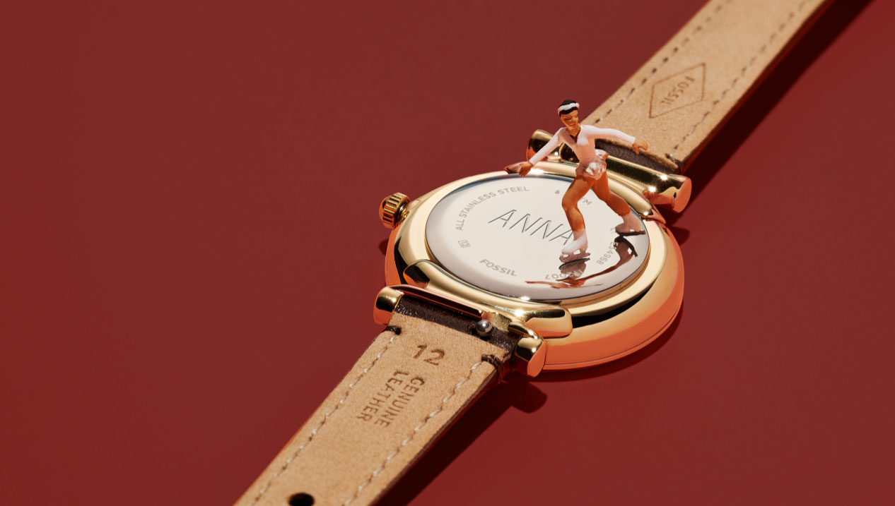 a watch with engraving on the back