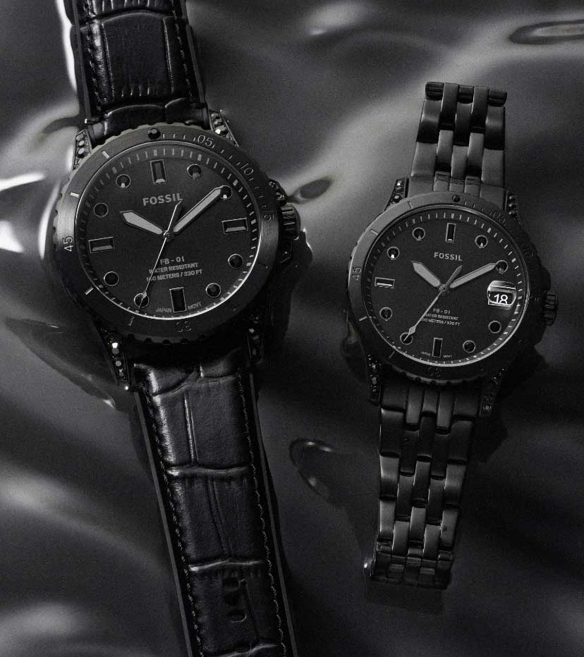 Collection of blackout Dive watches.