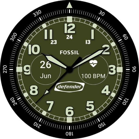 Defender watch face