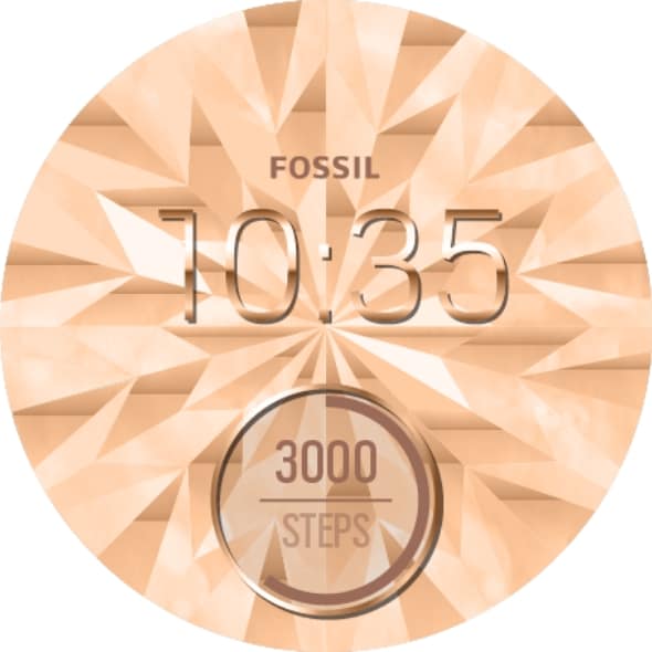 A Fossil Fashion Digital watch face