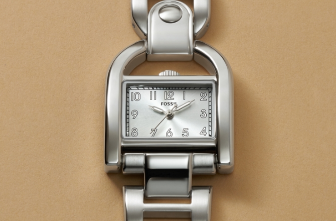 A women’s silver-tone Harwell watch. 